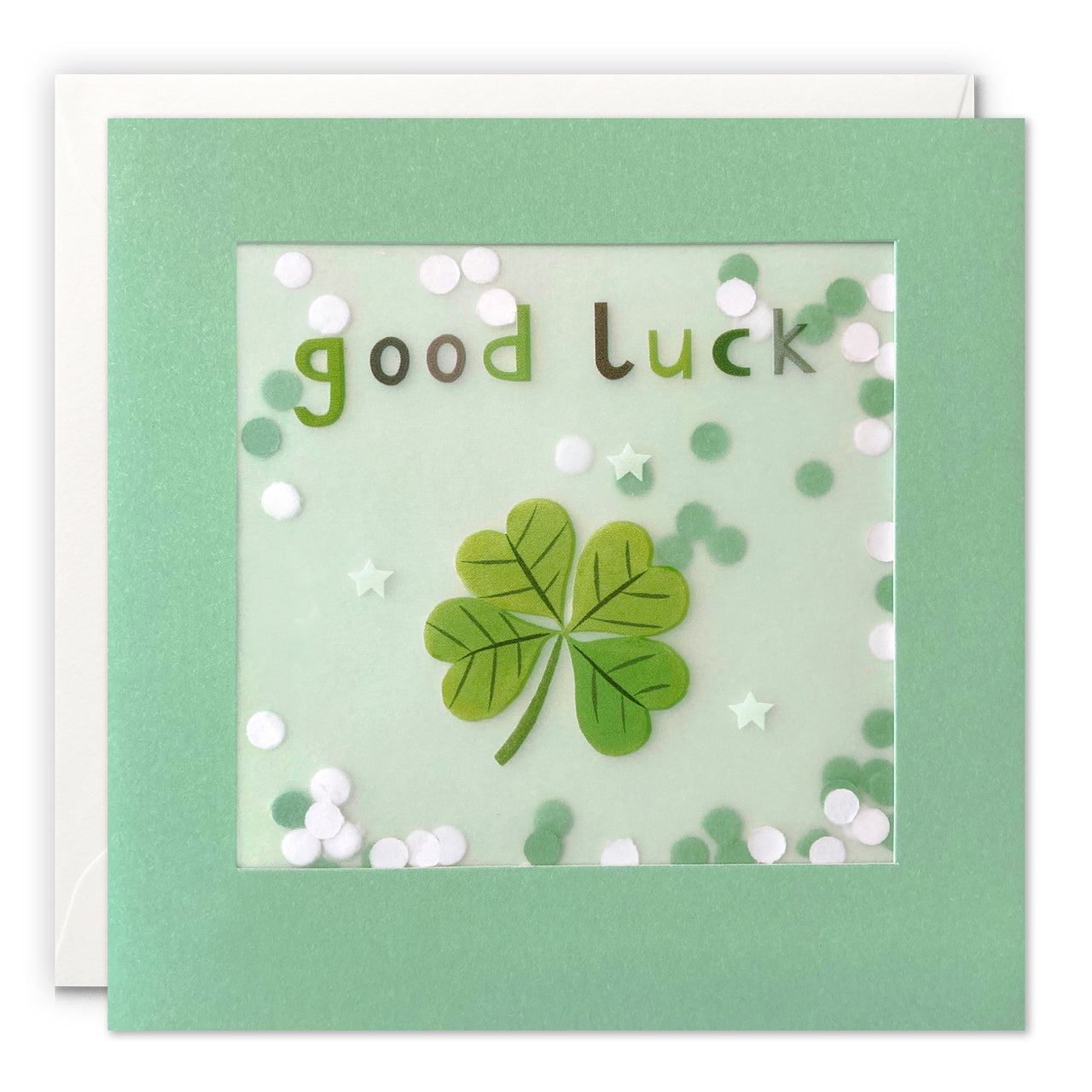 PP3353 - Goodluck Clover Paper Shakies Card