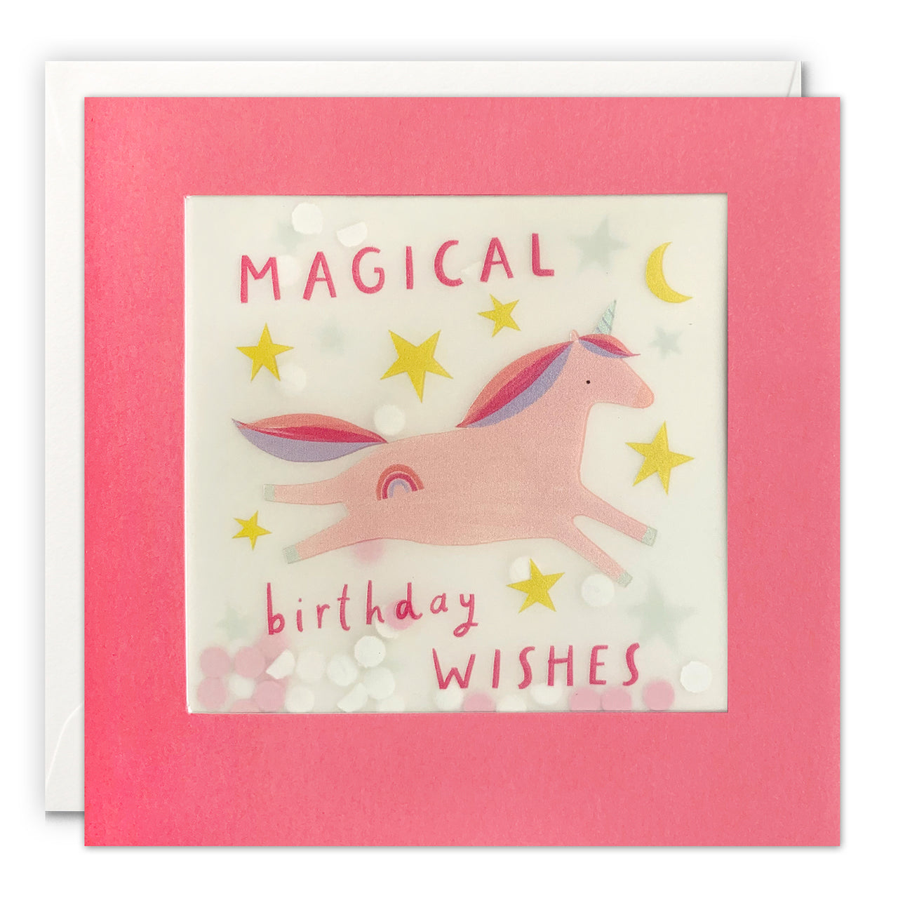 PP3542 - Magical Unicorn Paper Shakies Card