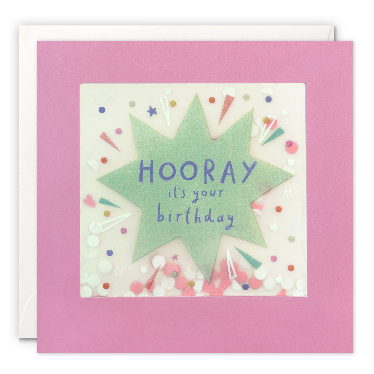 PP3545 - Birthday Hooray Paper Shakies Card