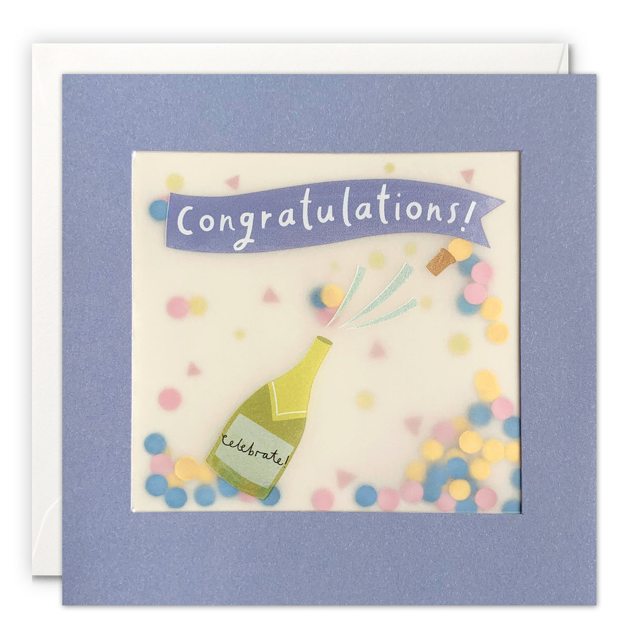 PP3549 - Congratulations Popping Champagne Paper Shakies Card