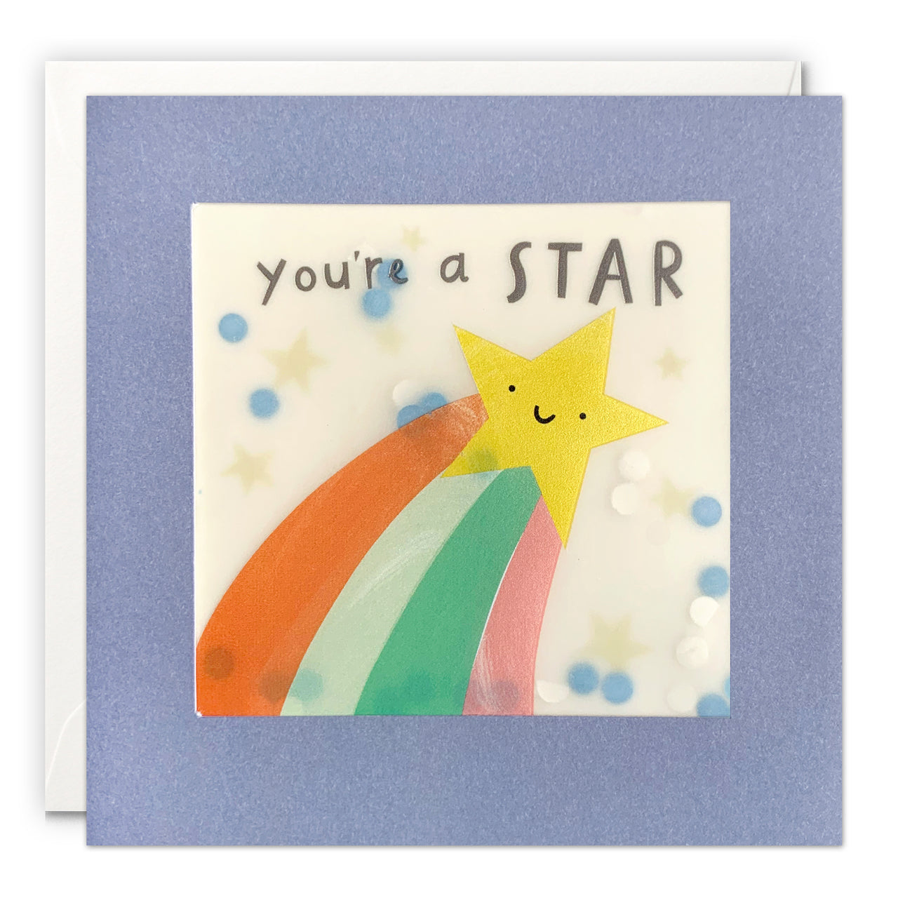 PP3553 - You're a Star Colourful Paper Shakies Card