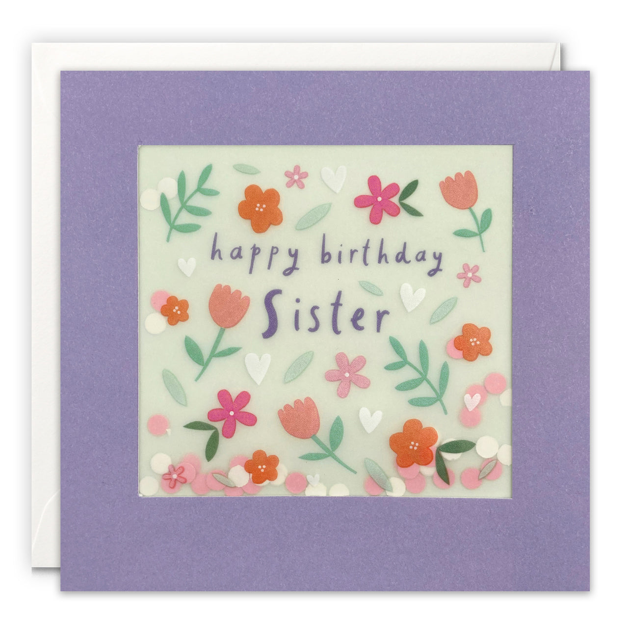 PP3587 - Sister Flowers Paper Shakies Card