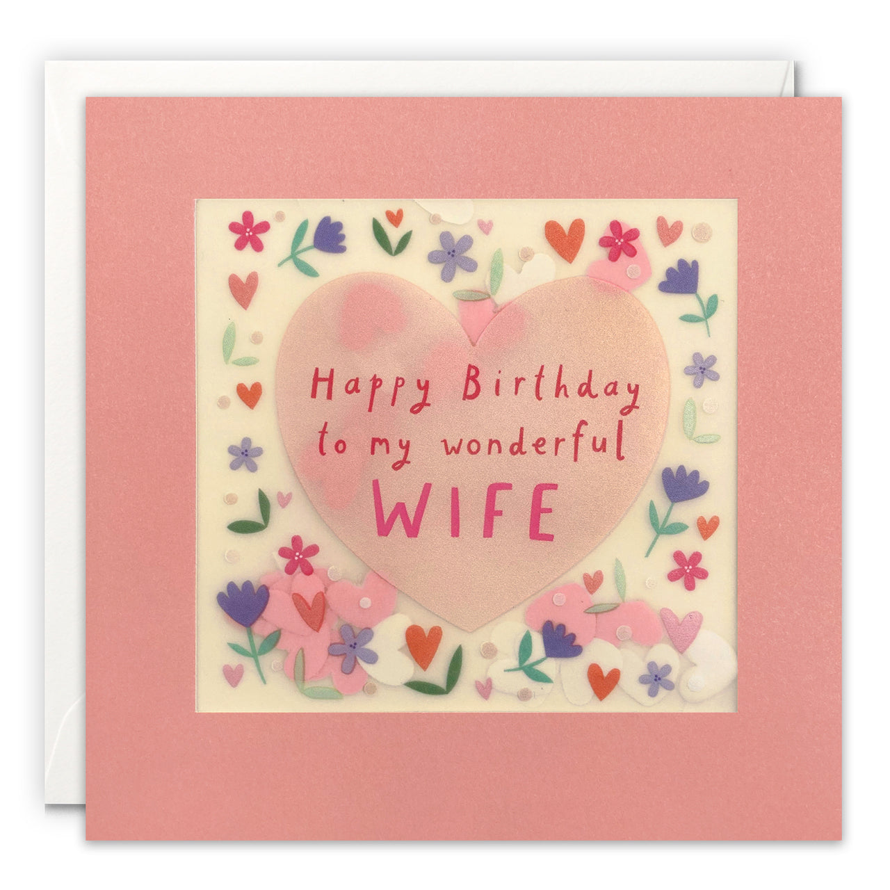 PP3595 - Wife Heart Paper Shakies Card