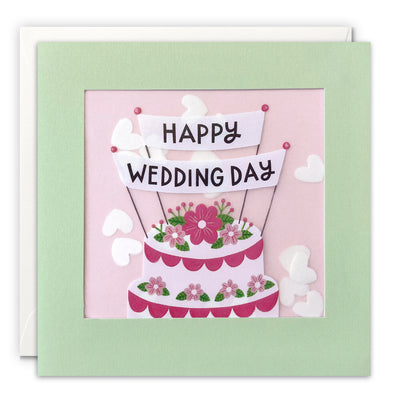 PP3690 - Happy Wedding Day Cake Paper Shakies Card