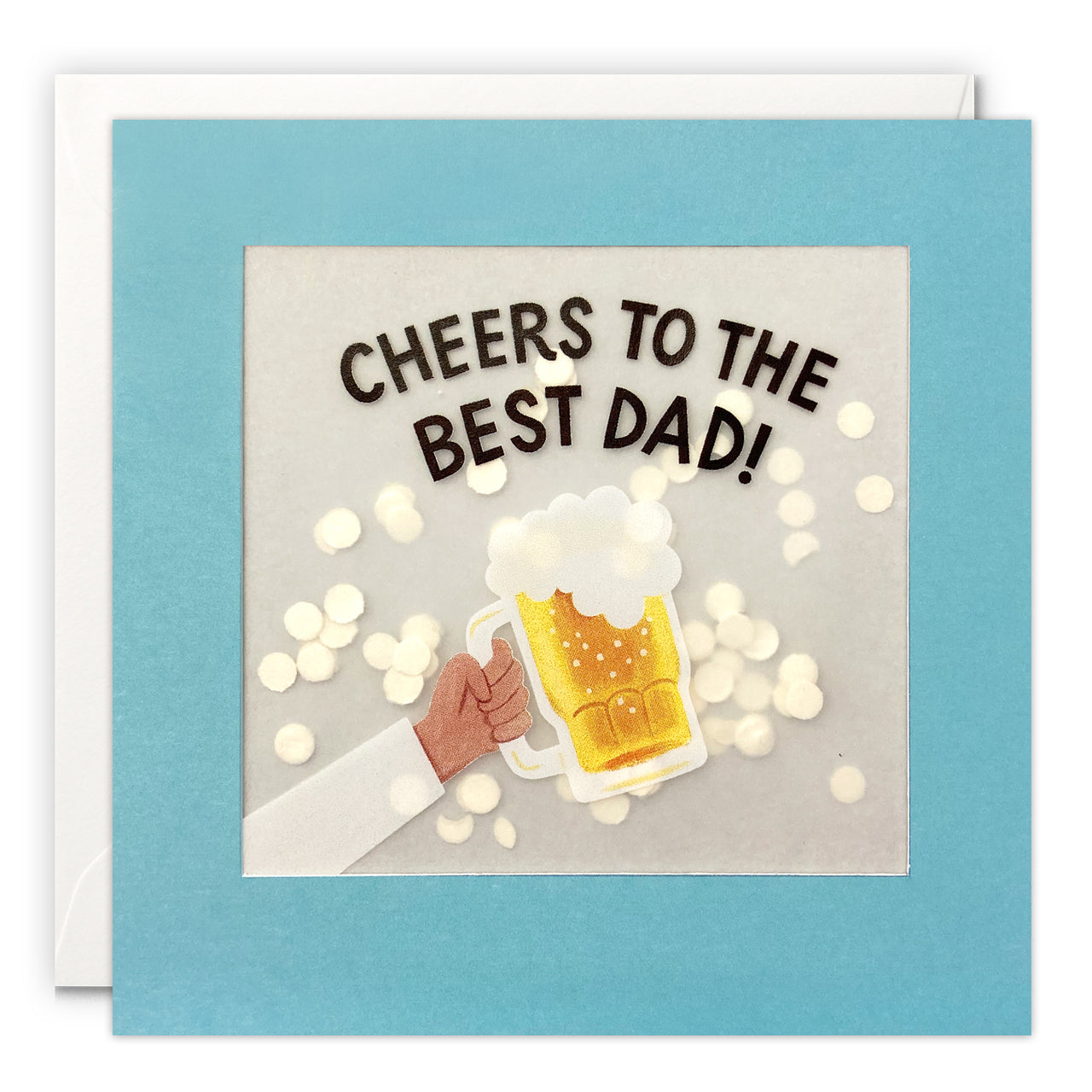 PP3737 - Cheers Best Dad Paper Shakies Card