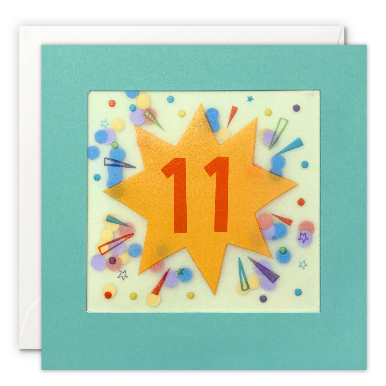 PP3775 - Age 11 Star Paper Shakies Card