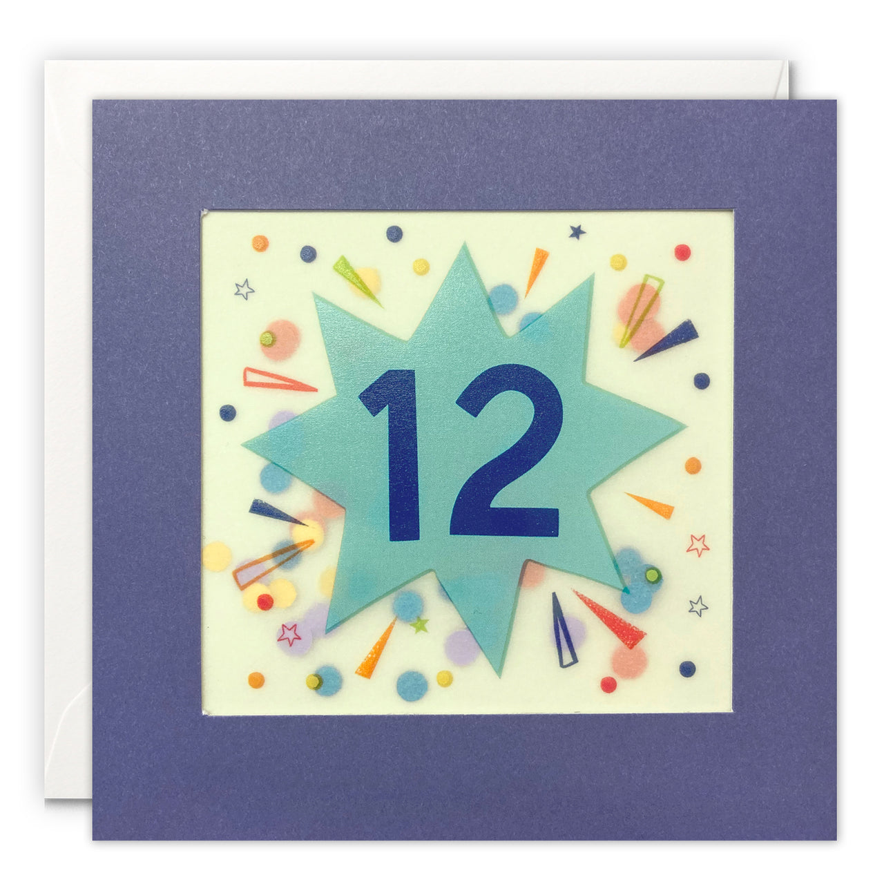 PP3776 - Age 12 Star Paper Shakies Card