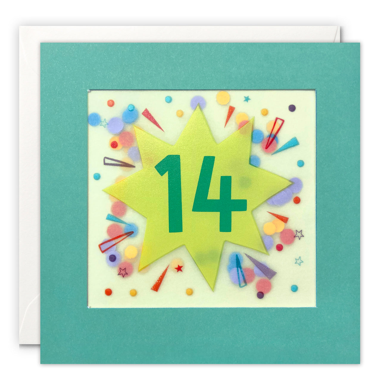 PP3778 - Age 14 Star Paper Shakies Card