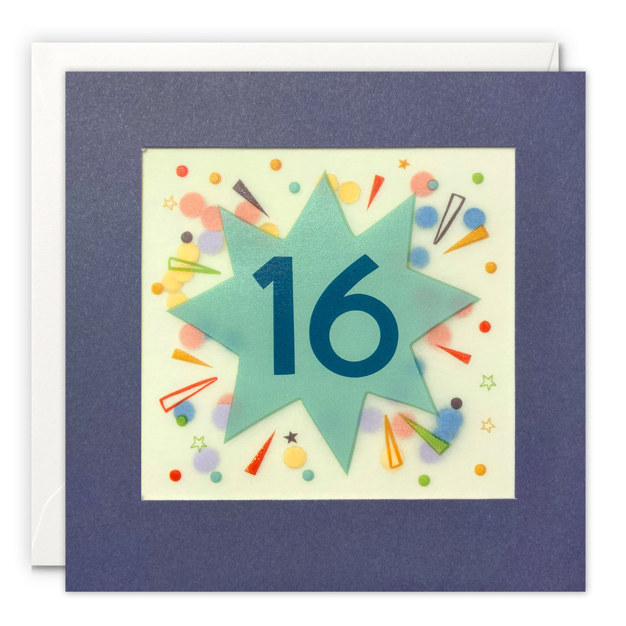 PP3780 - Age 16 Star Paper Shakies Card