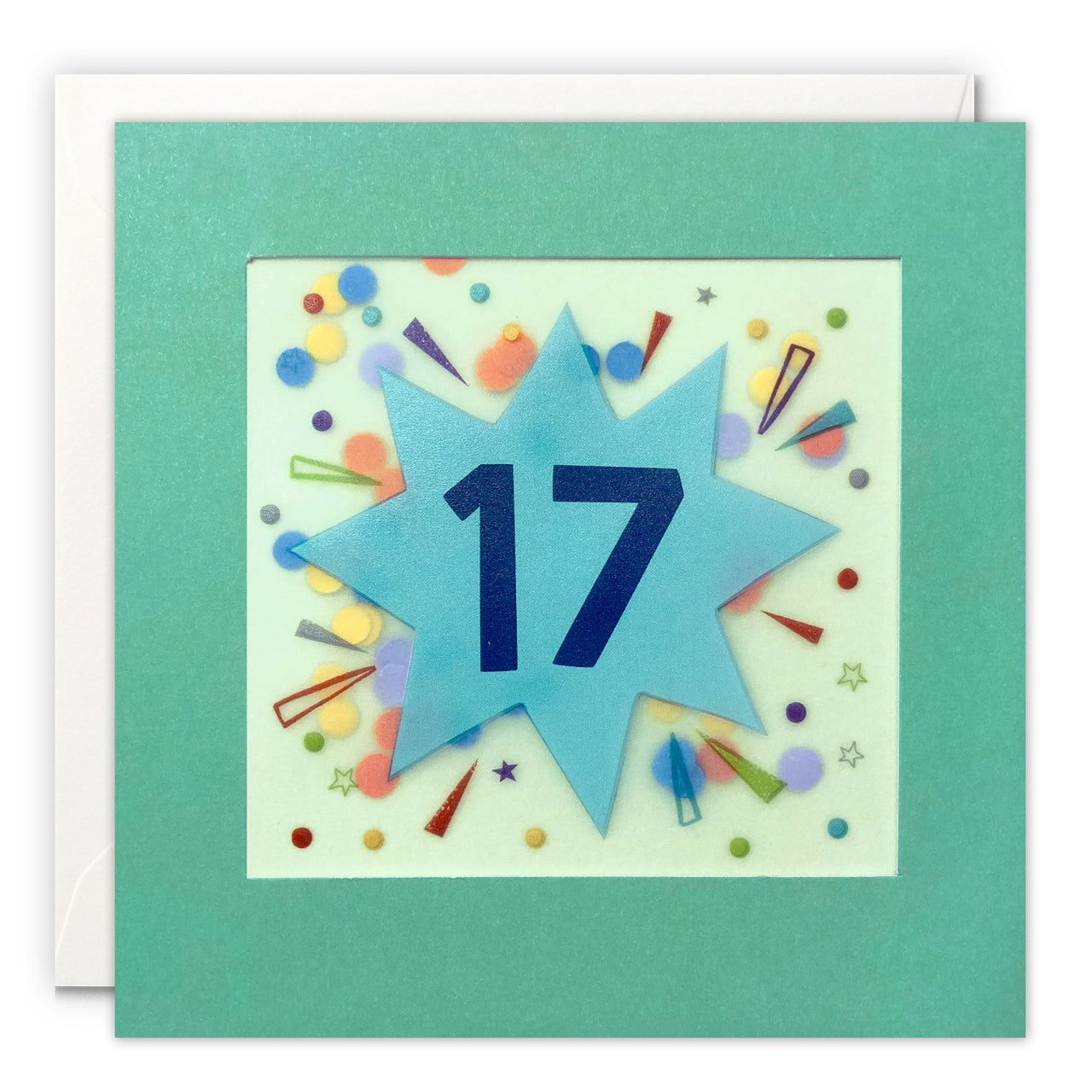 PP3781 - Age 17 Star Paper Shakies Card