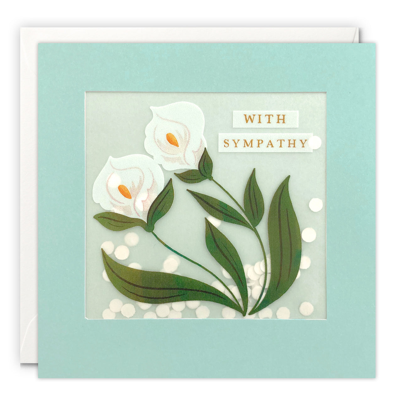 PP3800 - Sympathy Lilies Paper Shakies Card