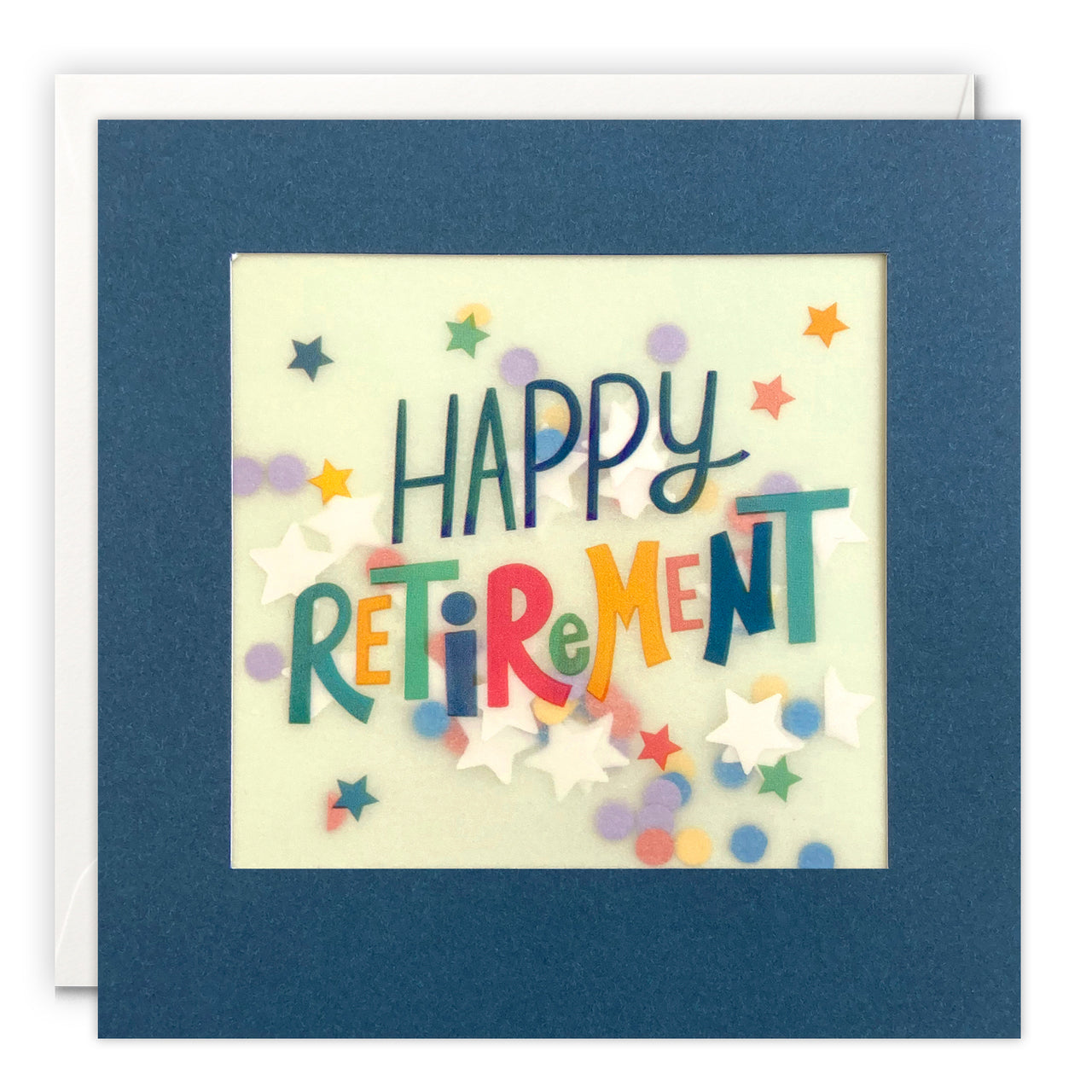 PP3801 - Happy Retirement Stars Paper Shakies Card