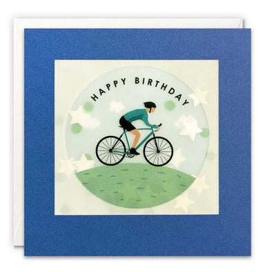 PP3969 - Birthday Cyclist Paper Shakies Card