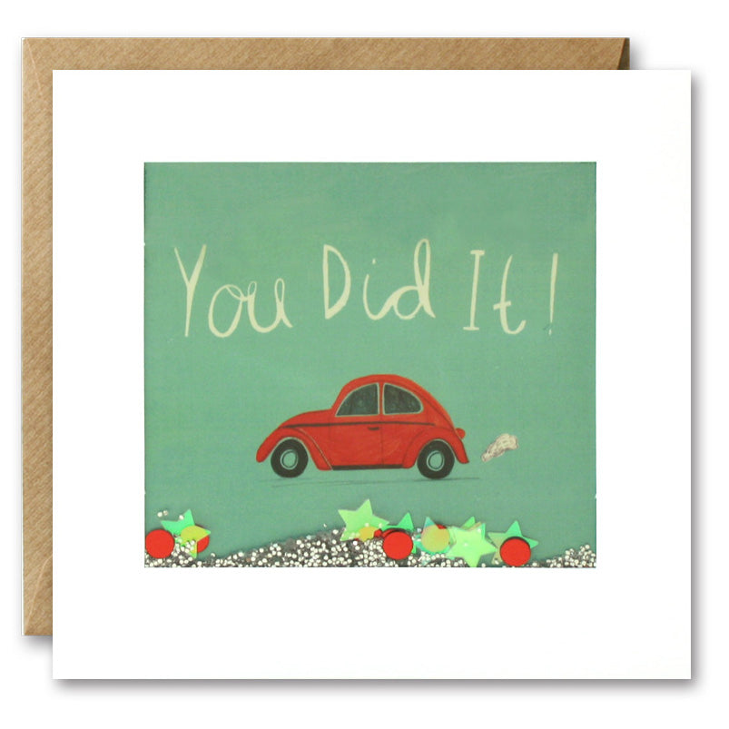 PS2284U - You Did It Car Shakies Card No Bag