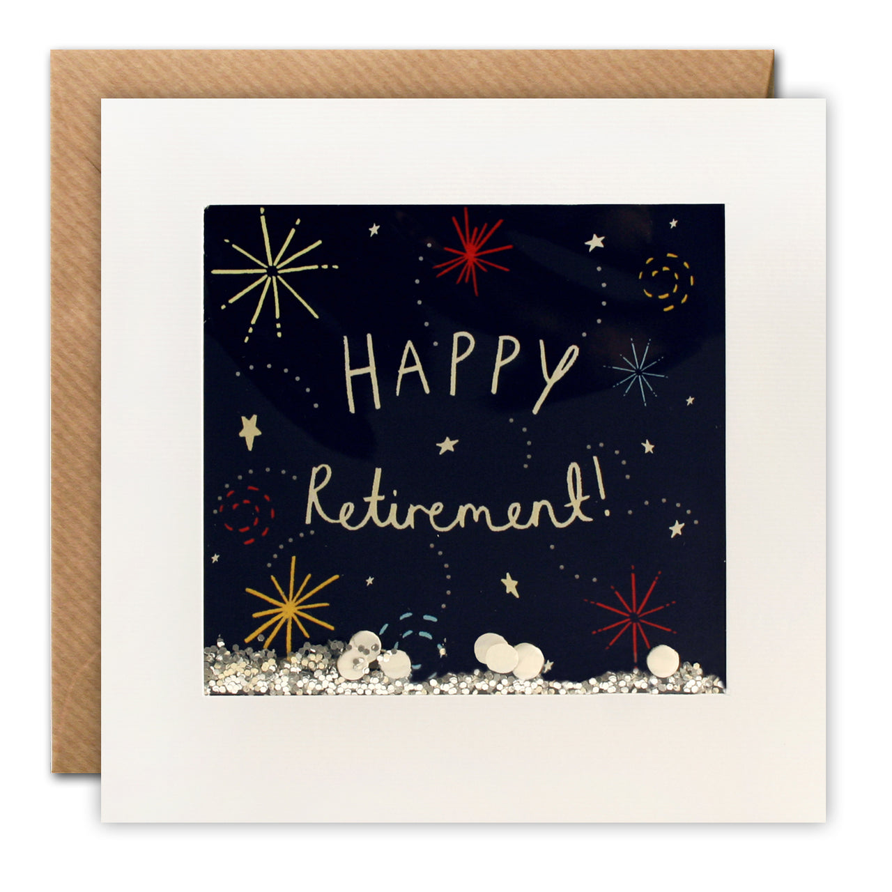 PS2524U - Retirement Fireworks Shakies Card No Bag