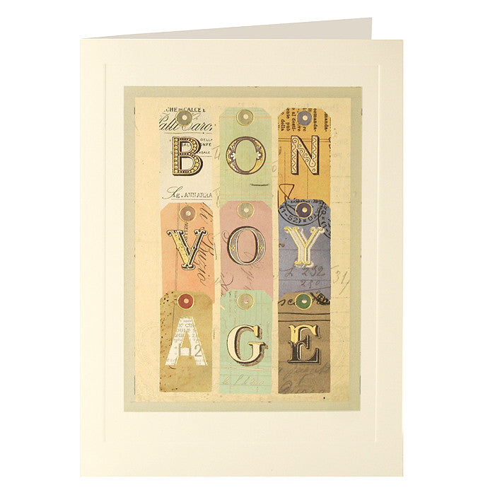 L2017 - Luggage Tag Bon Voyage card