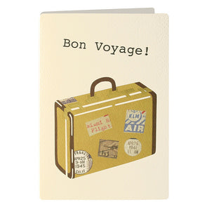 T2238 - Bon Voyage Luggage Retro Card